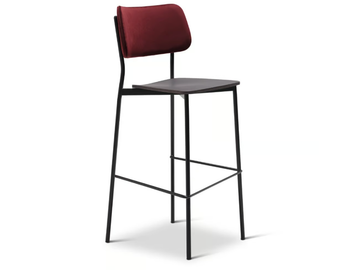 ULI METAL 333-M - High steel stool with footrest by Origins 1971 - view 2
